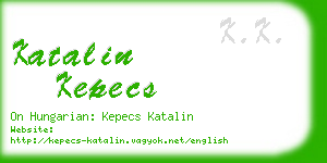 katalin kepecs business card